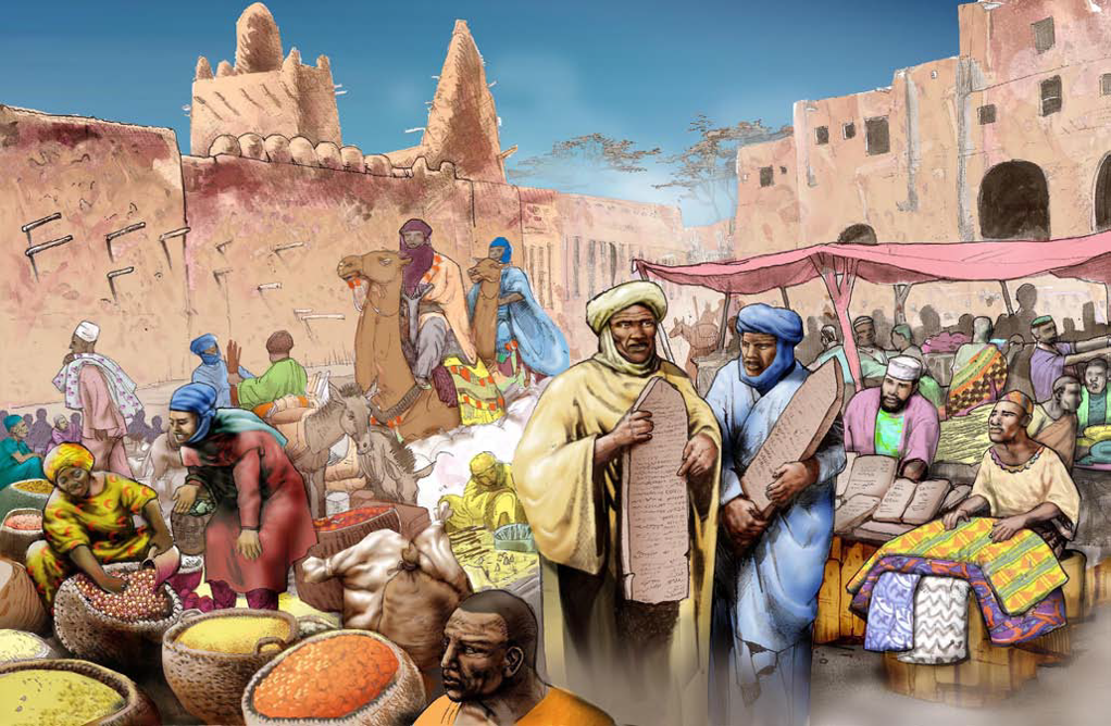 Ã€ partir de 1325, le dixiÃ¨me empereur du Mali, Mansa Moussa, fait construir...